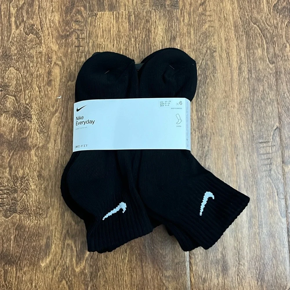 Nike Everyday Ankle Cotton Cushioned Socks 6 Pack